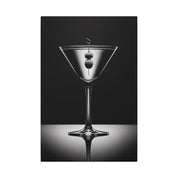 Black and White Martini Canvas