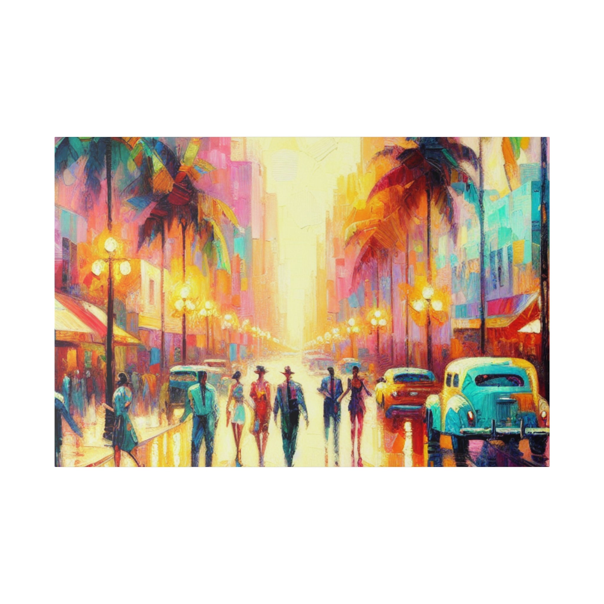 Vivid Miami Mosaic Miami Street Painting Canvas