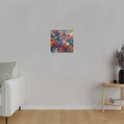 Splatter Art | Rainbow Splash Wall Art | Abstract Painting Canvas