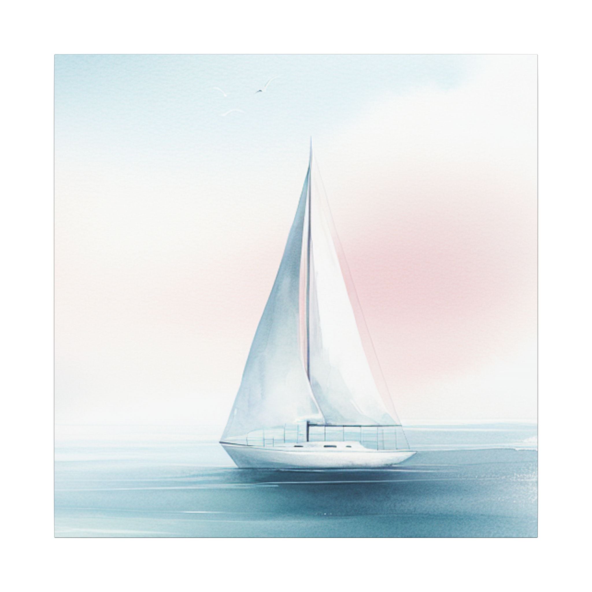 Sailboat in Quiet Waters Canvas