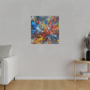 Striking Splatter Art Abstract Painting Canvas