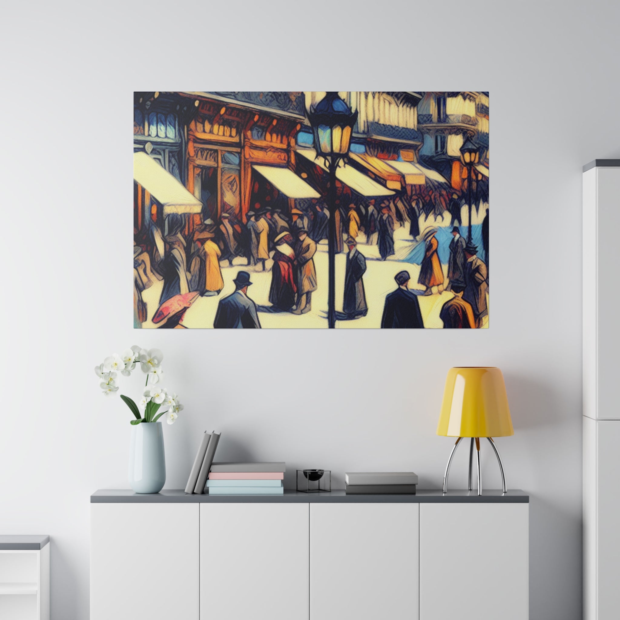 Montmartre Muse Maze French Street Painting Canvas