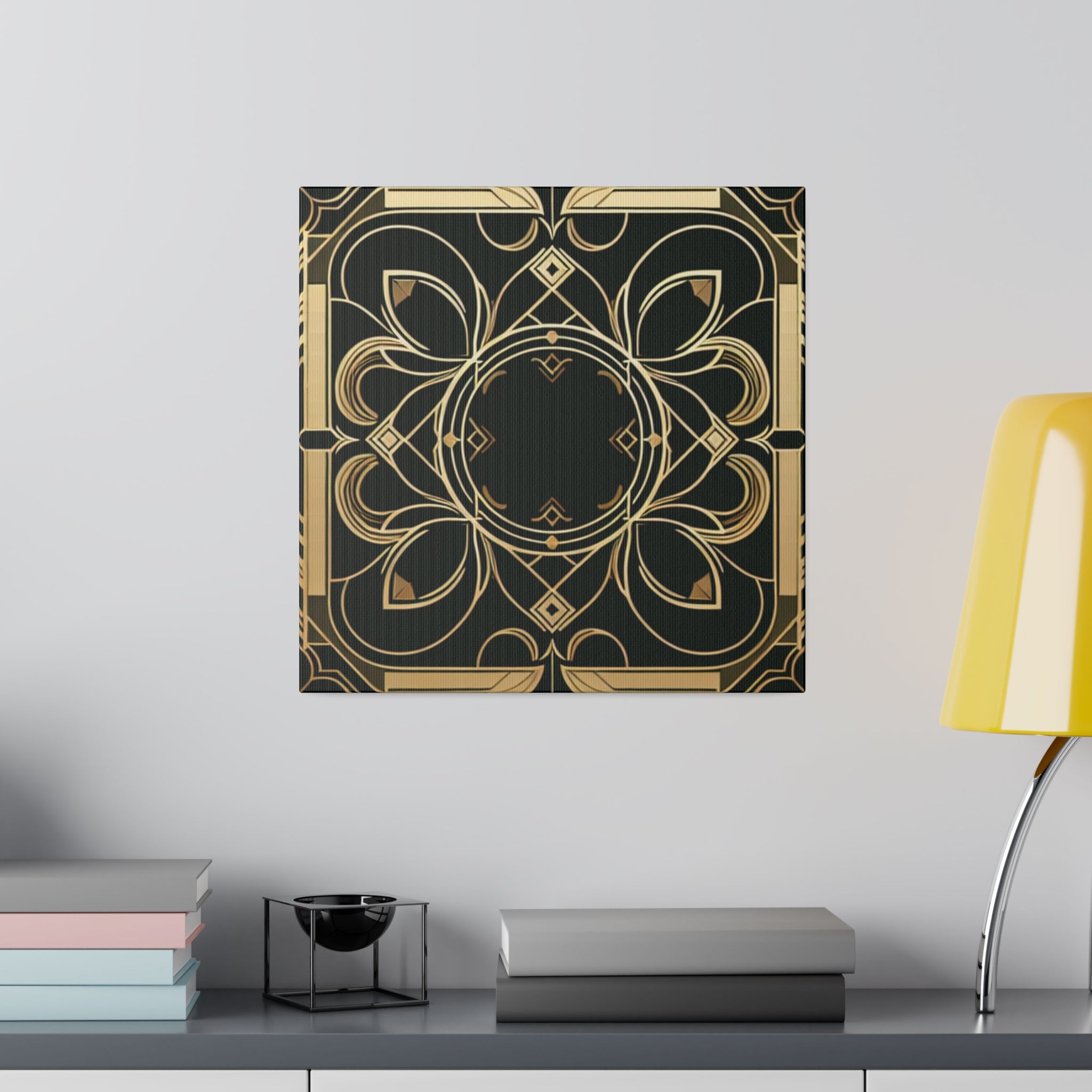 Deco Dazzle Elegance Pattern Art Deco Wall Art Canvas