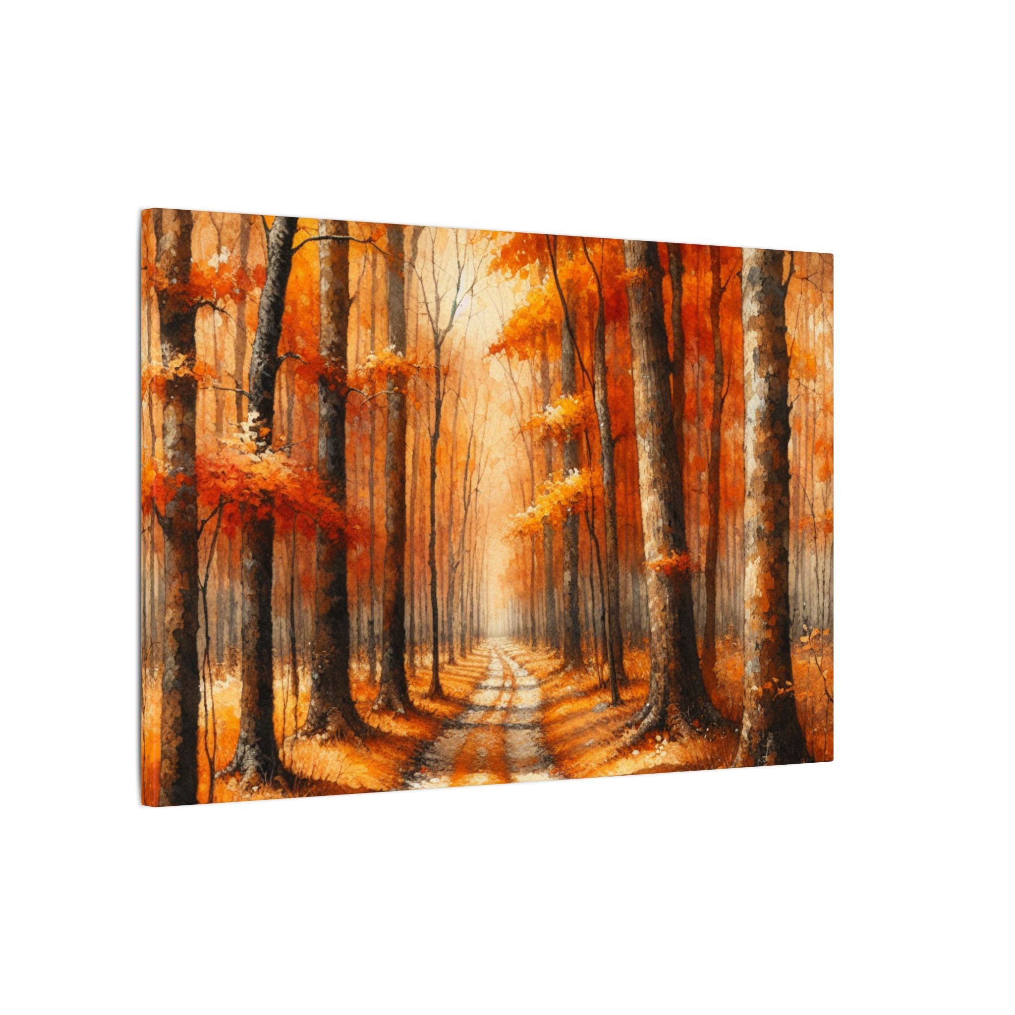 Autumn Forest Path Canvas
