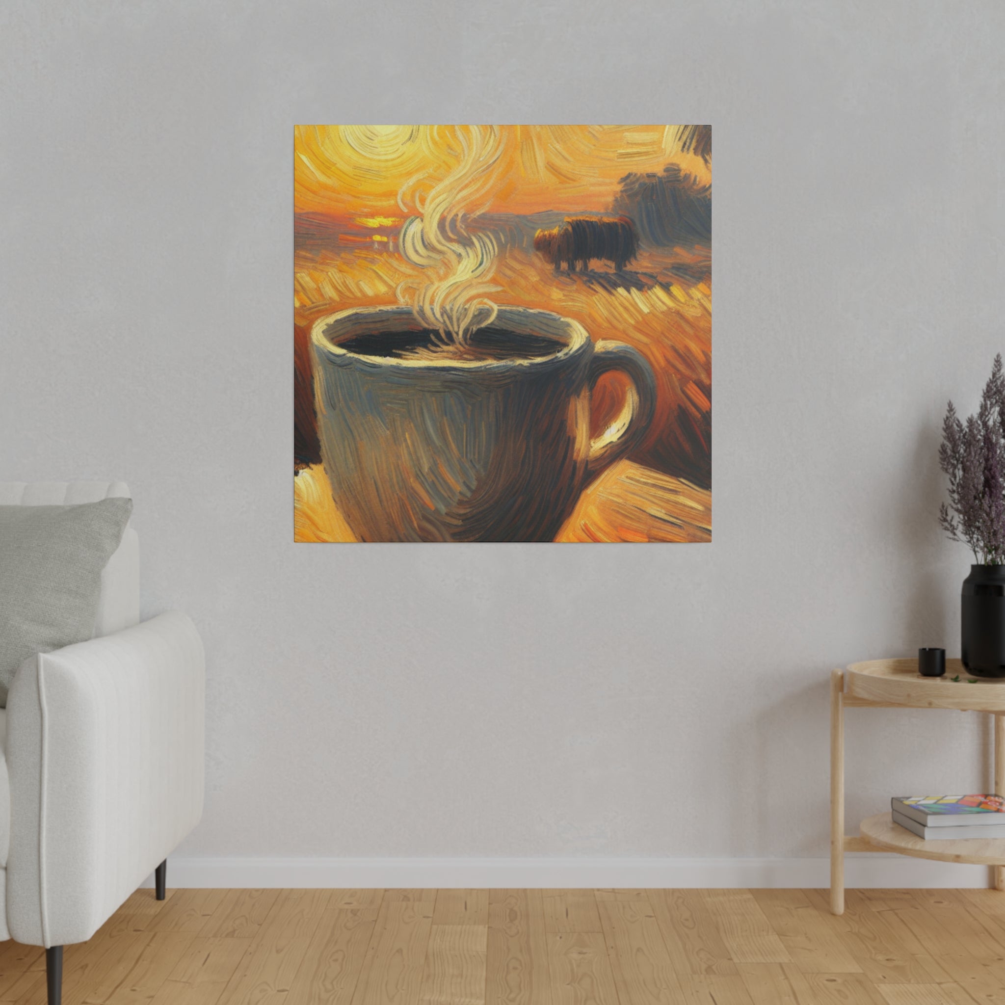 Farmlife Impressionist Countryside Artwork Coffee Painting Canvas