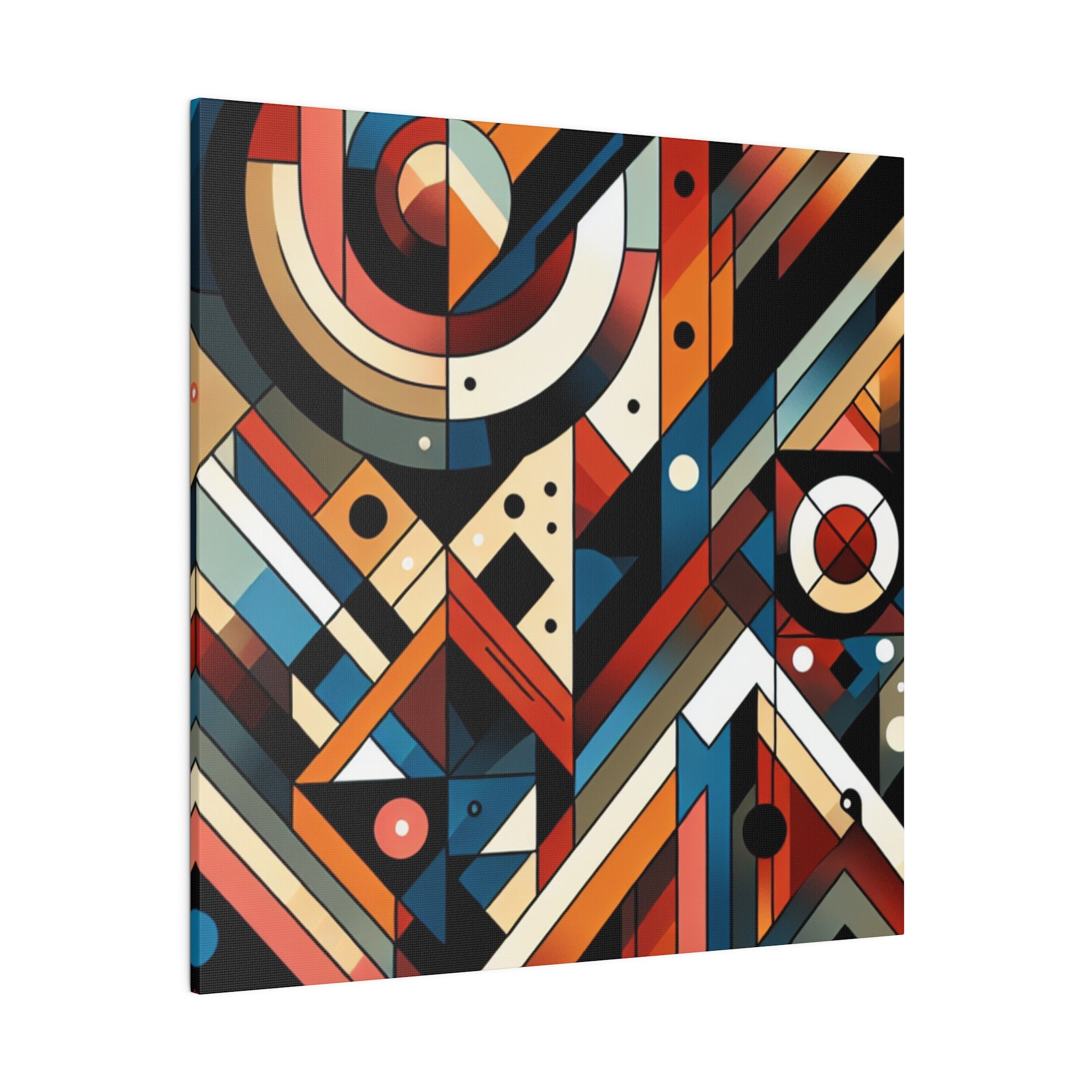 Vibrant Maximalist Symphony Geometric Painting Canvas