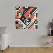 Synesthesia Geometry A Maximalist Artistic Odyssey Geometric Painting Canvas