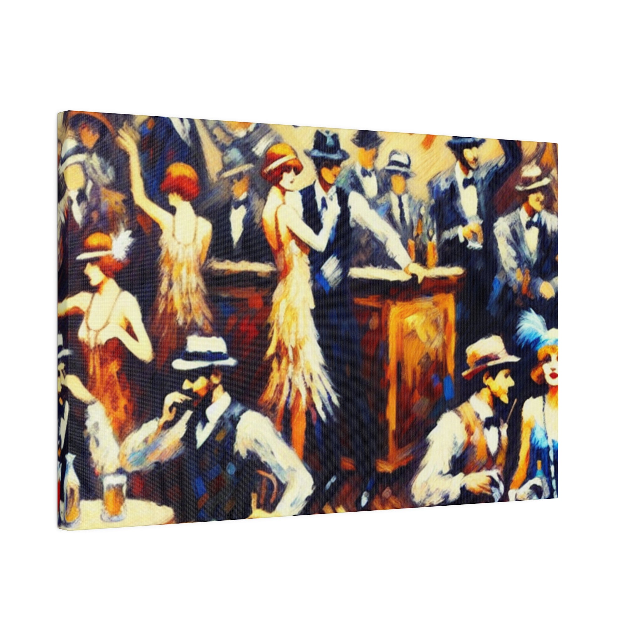 Whiskey Hush Hollow Retro Speakeasy Bar Art Canvas