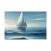 Serenity Voyage Sailboat Painting Canvas