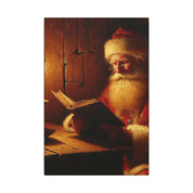 Santa by Candlelight Canvas