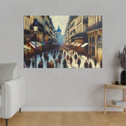 Monet's Urban Symphony French Street Painting Canvas