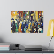 Bar Painting | Speakeasy 1920s Party Scene | Home Bar Decor Canvas