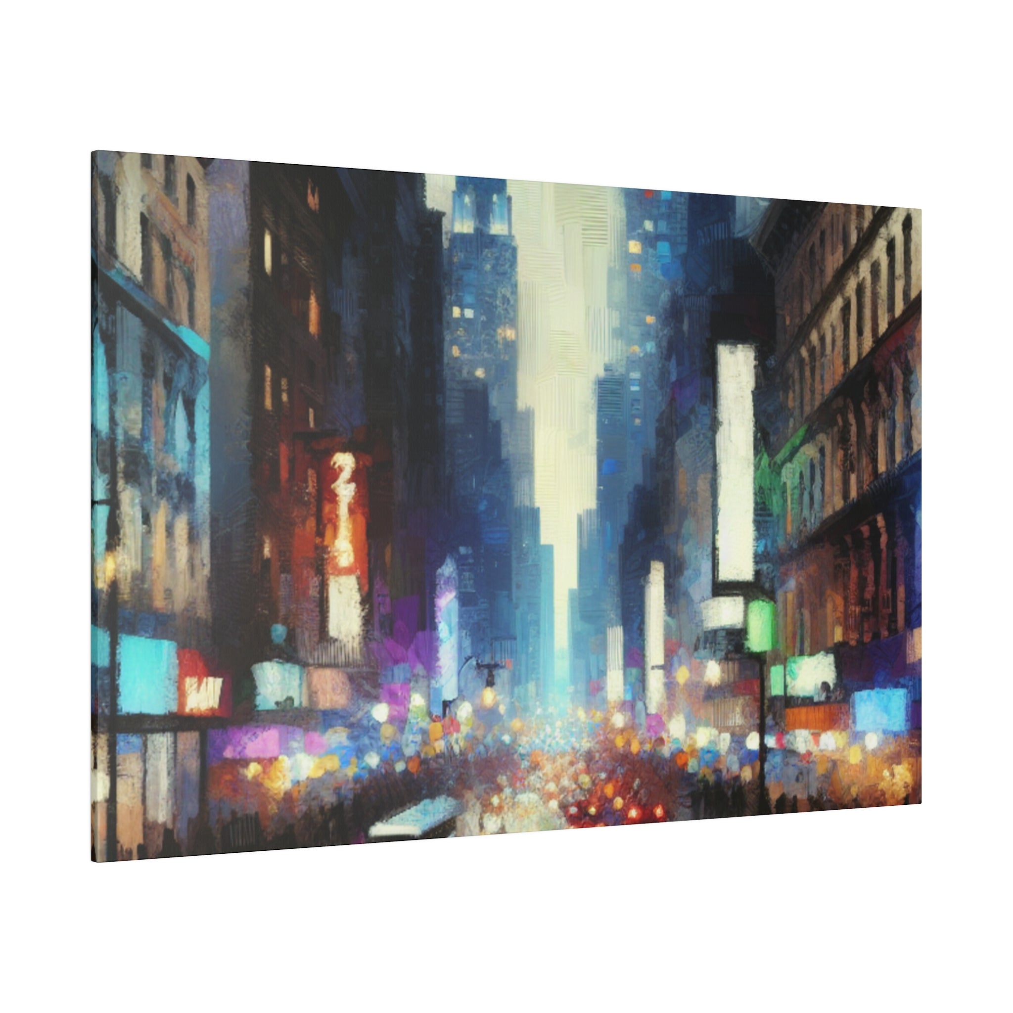 Manhattan Hues Alive New York City Street Painting Canvas