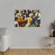 Moonlight Beer Haven Retro Speakeasy Bar Art Canvas