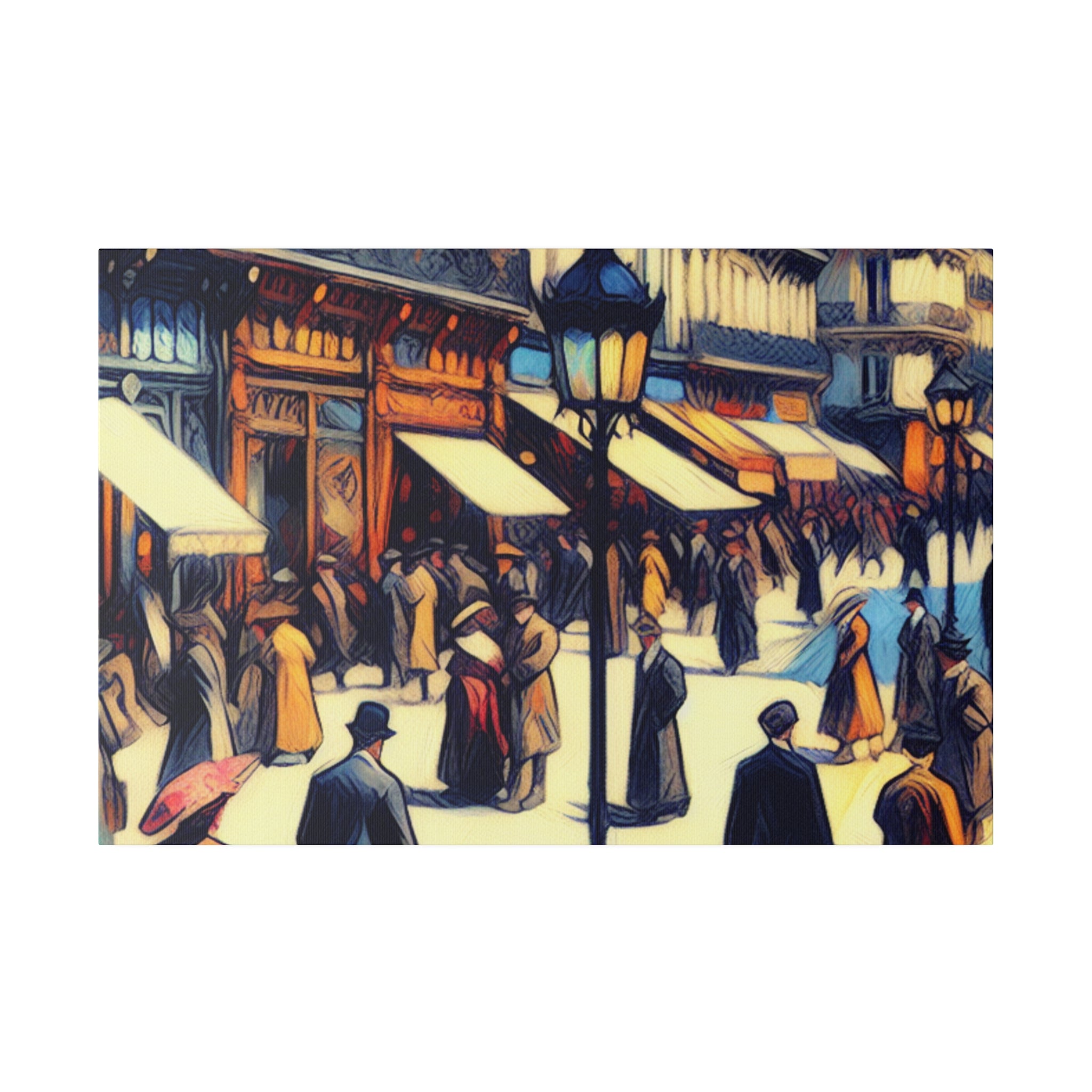 Montmartre Muse Maze French Street Painting Canvas