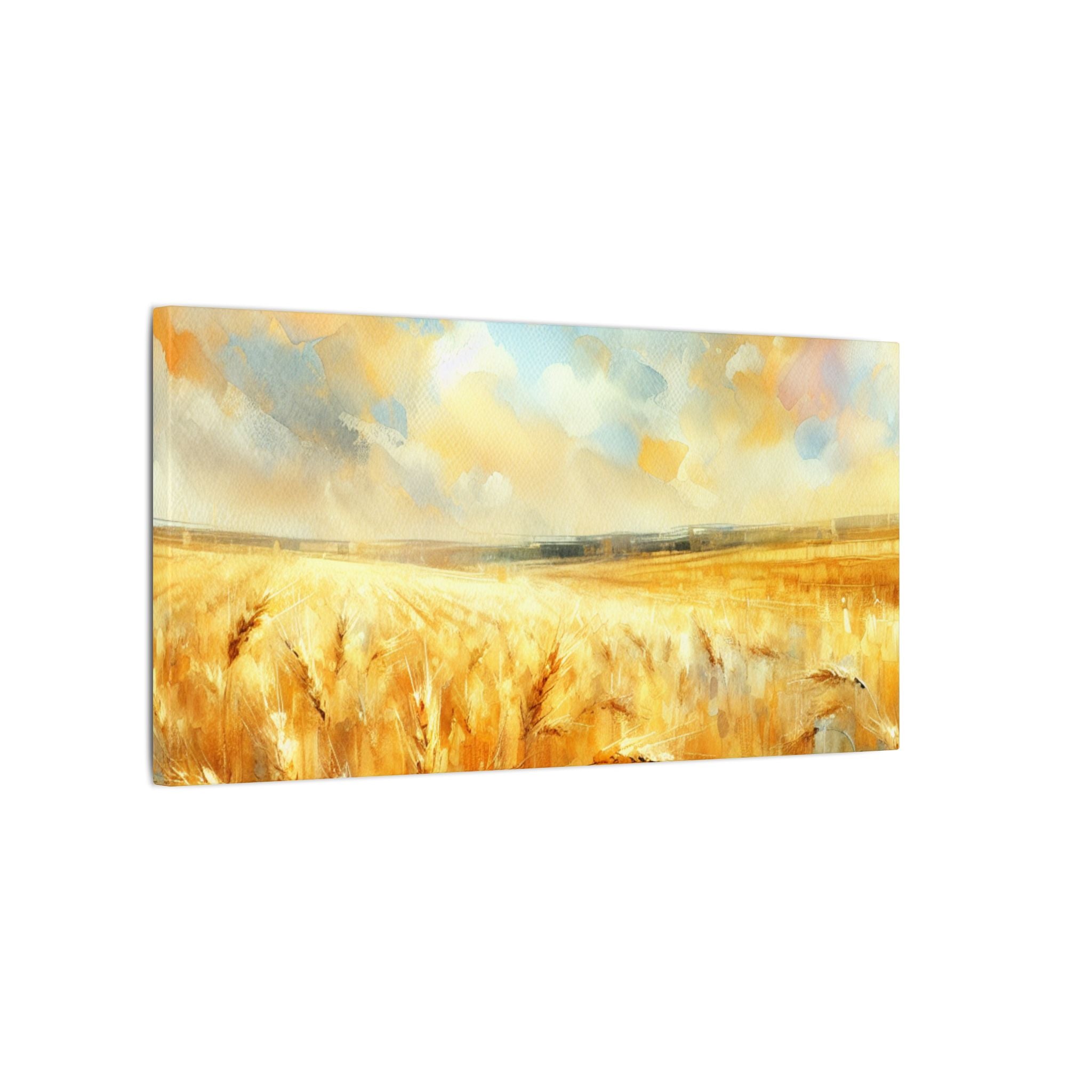 Country Side Golden Field Canvas