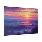 Dawn's Morning Dew Sunrise Painting Canvas