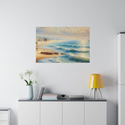 Seashore Reverie Coastal Beach Painting Canvas