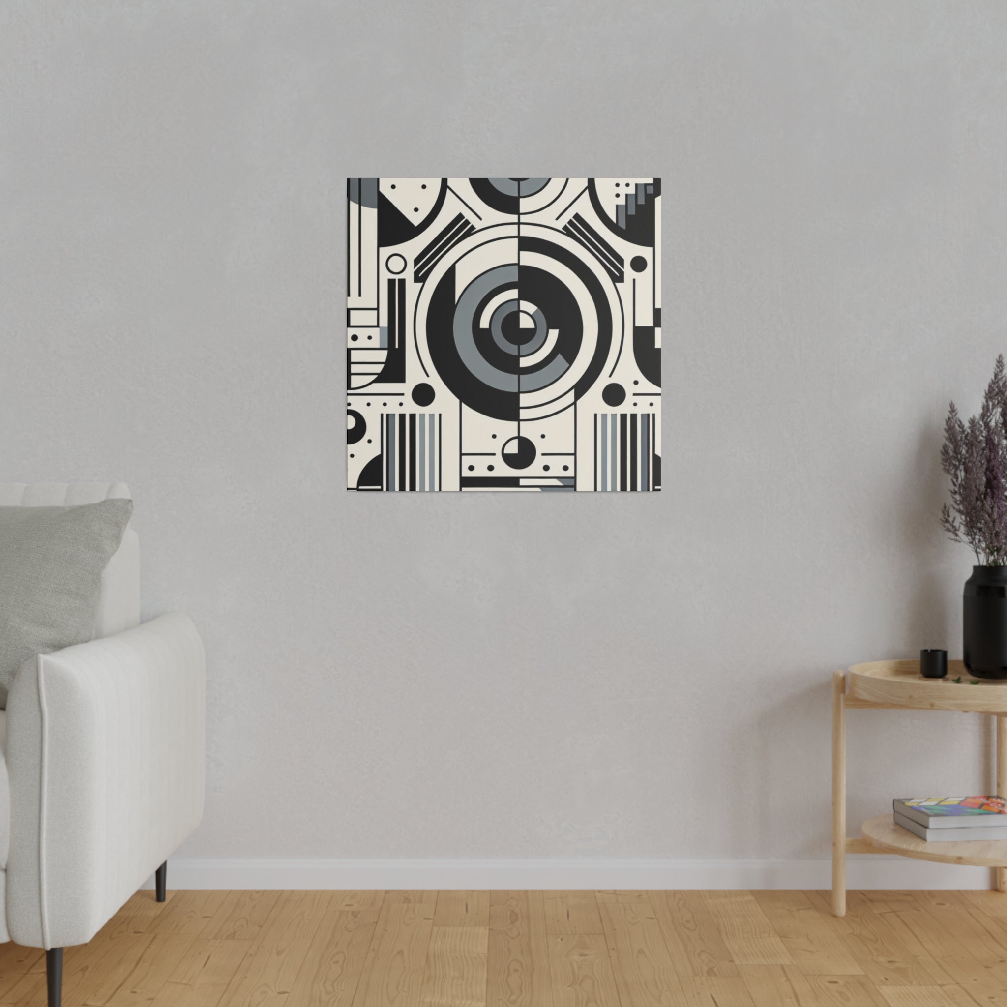 Vivid Spectrum Vertex Symphony Geometric Painting Canvas