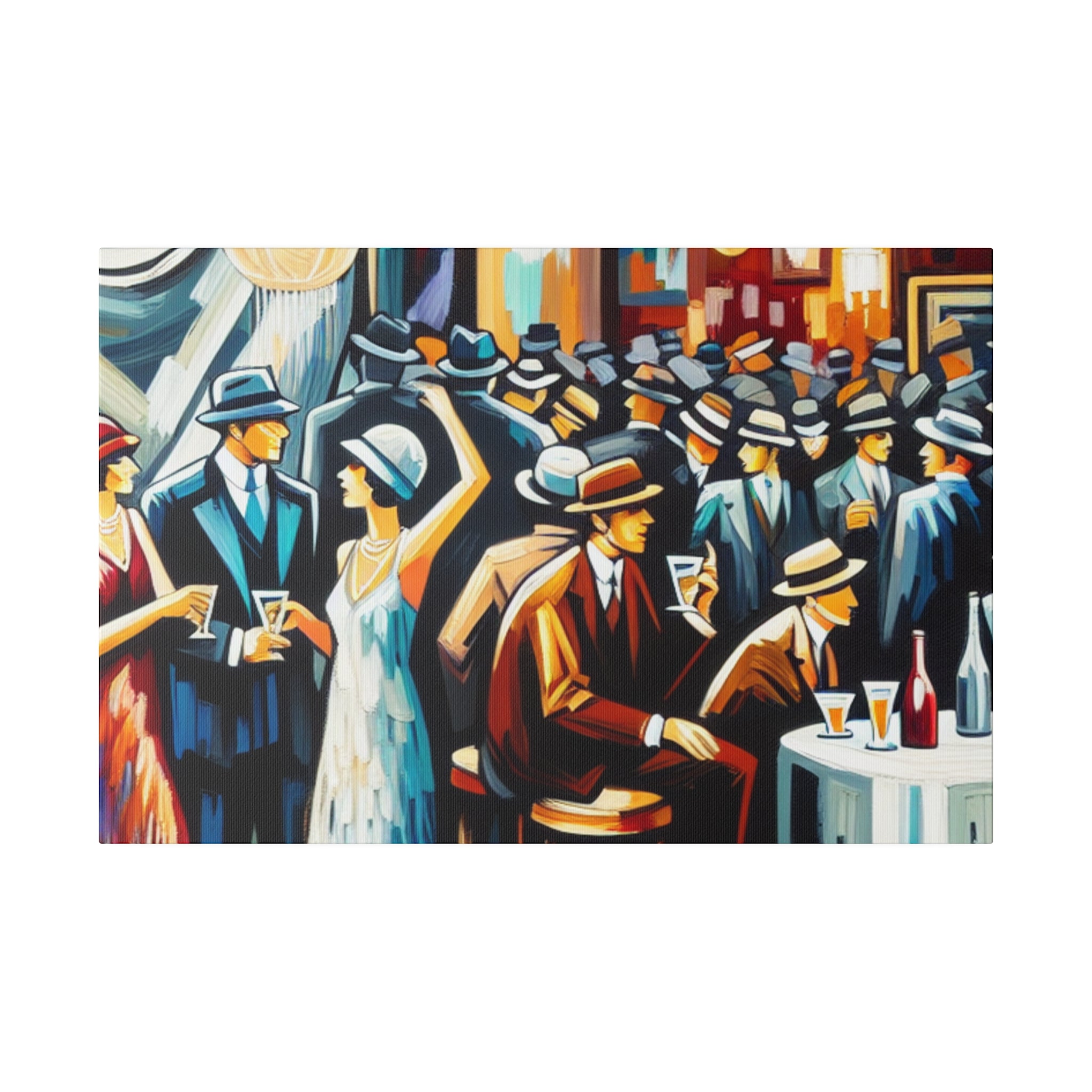 Roaring Twenties Retro Speakeasy Bar Art Canvas