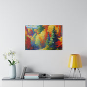 Autumn Cascade Symphony Fall Painting Canvas