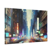 Manhattan Hues Alive New York City Street Painting Canvas