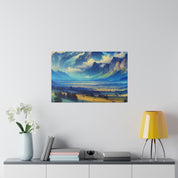 Summit Wonder Mountain Landscape Painting Canvas