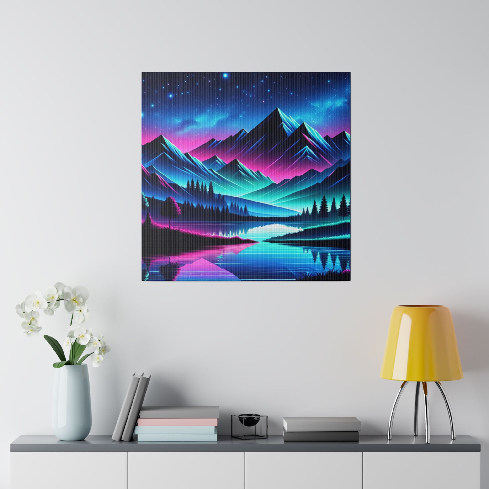 Majestic Mountain Landscape Art Canvas