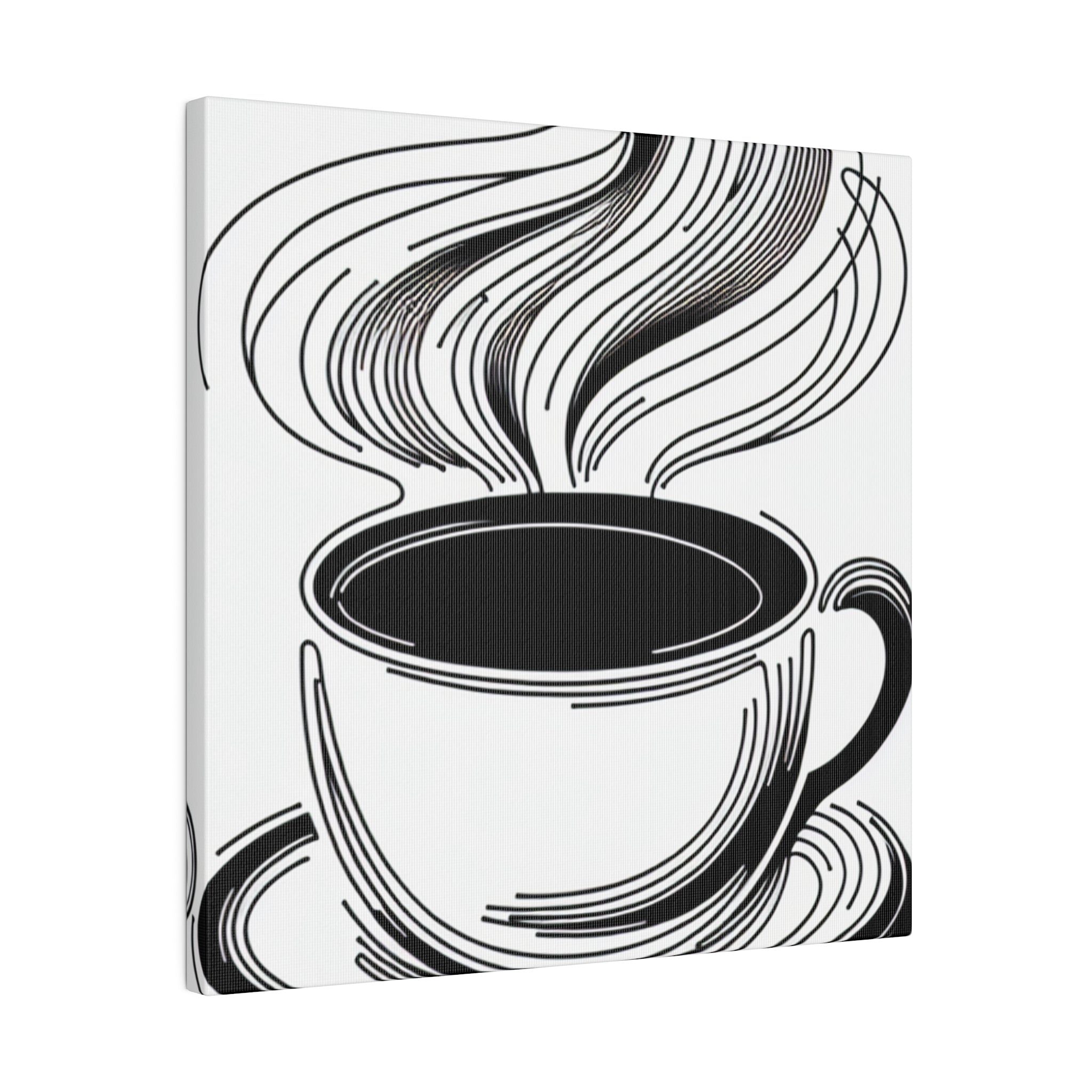 Minimalist Awakening The Essence of Coffee Art Coffee Art Canvas