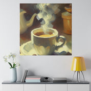 Impressionist Coffee Artwork Coffee Painting Canvas