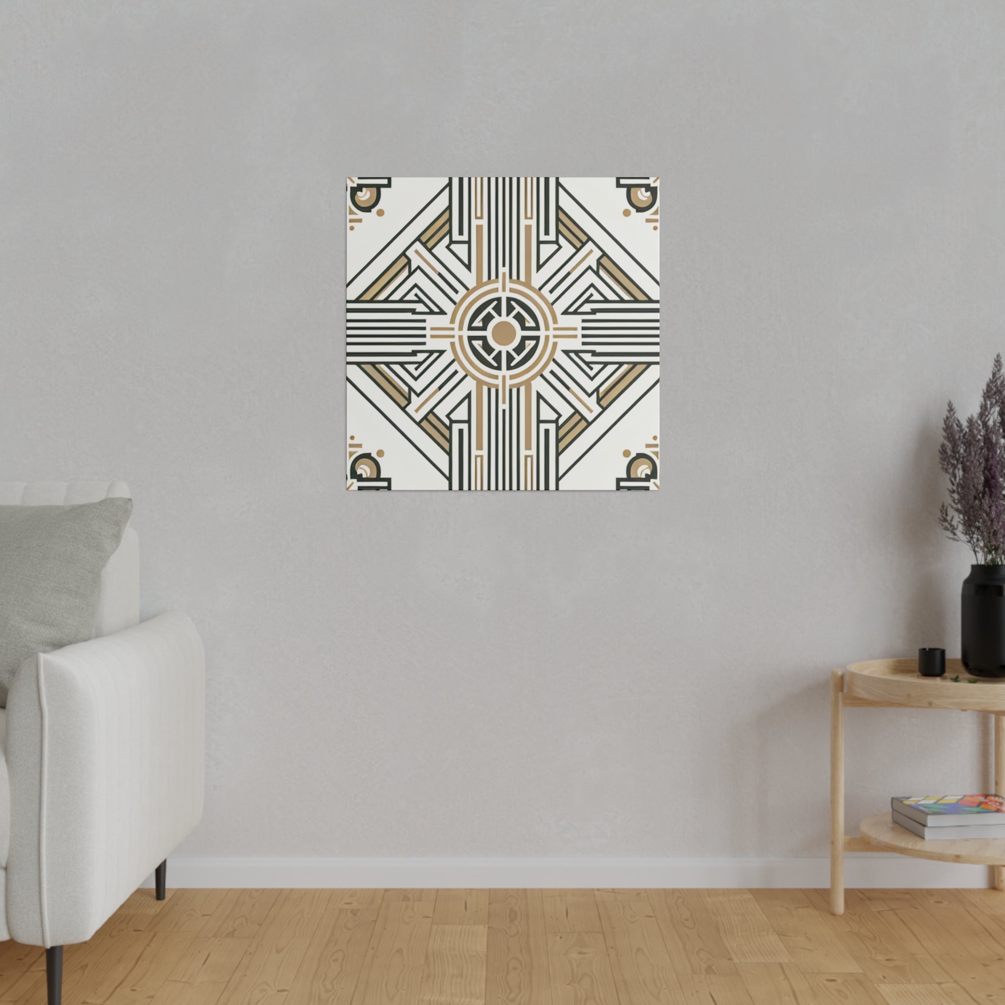 Deco Dream Revival Pattern Art Deco Wall Art Canvas