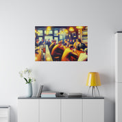 1950s 6pm Weekday Retro Bar Art Canvas