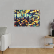 Morning Brew Muse Cafe Artwork Canvas