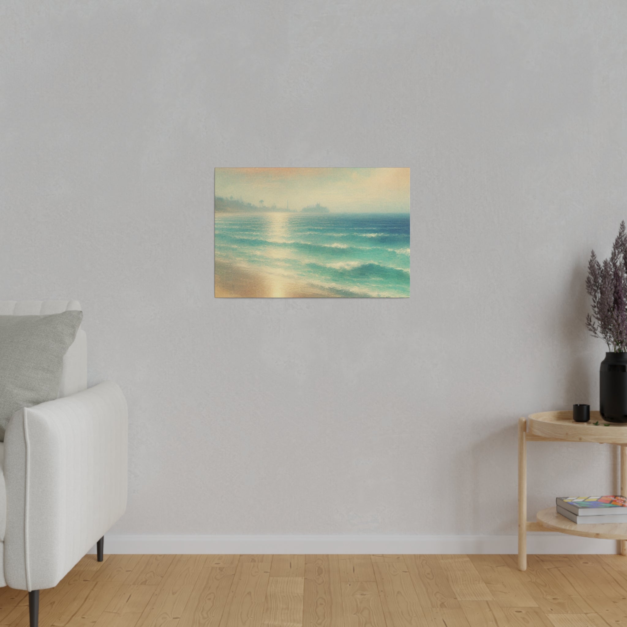 Impressionist Seashore Symphony Beach Painting Canvas