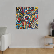 Radiant Spectrum Geometry Geometric Painting Canvas