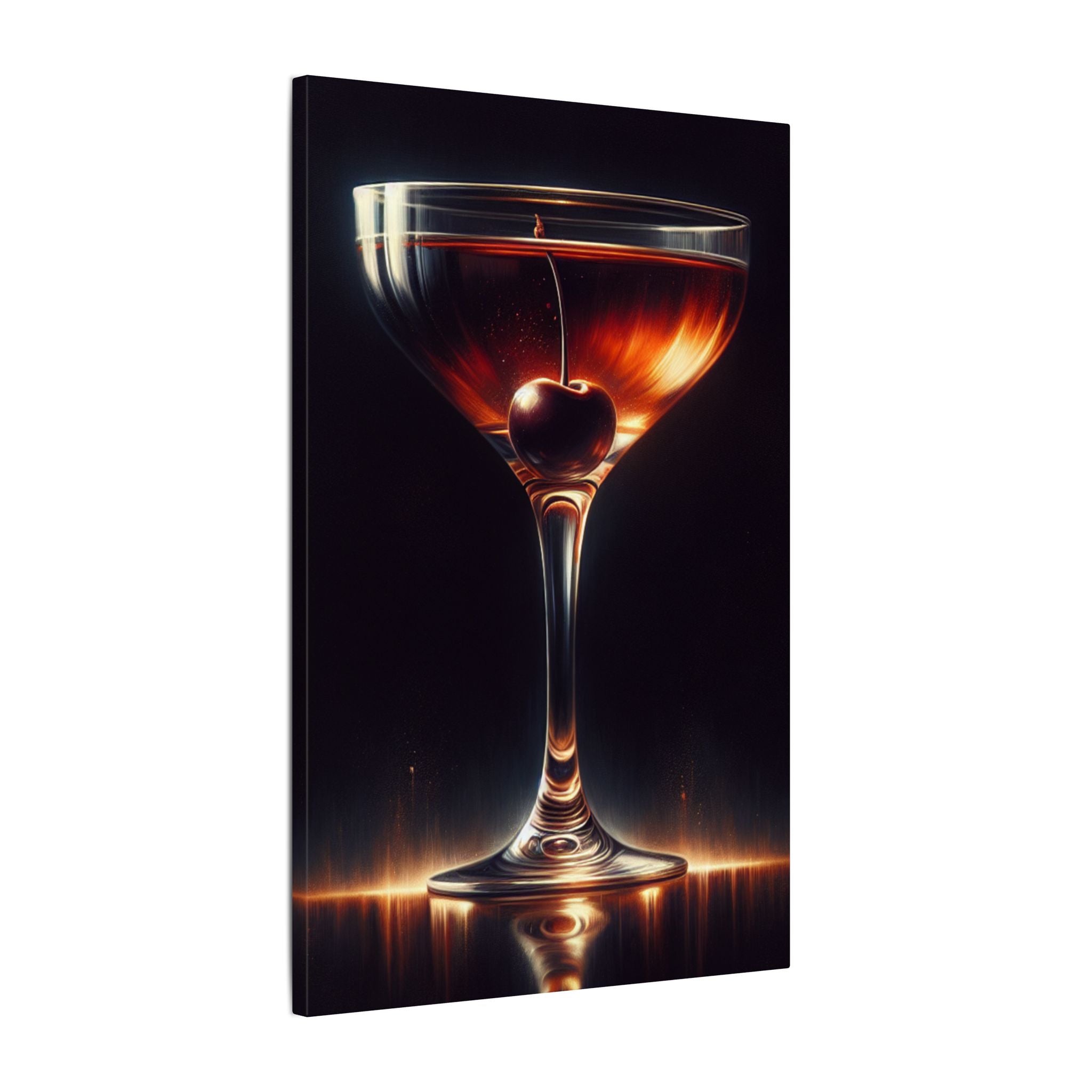Manhattan Cocktail Modern Canvas