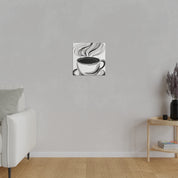 Minimalist Awakening The Essence of Coffee Art Coffee Art Canvas