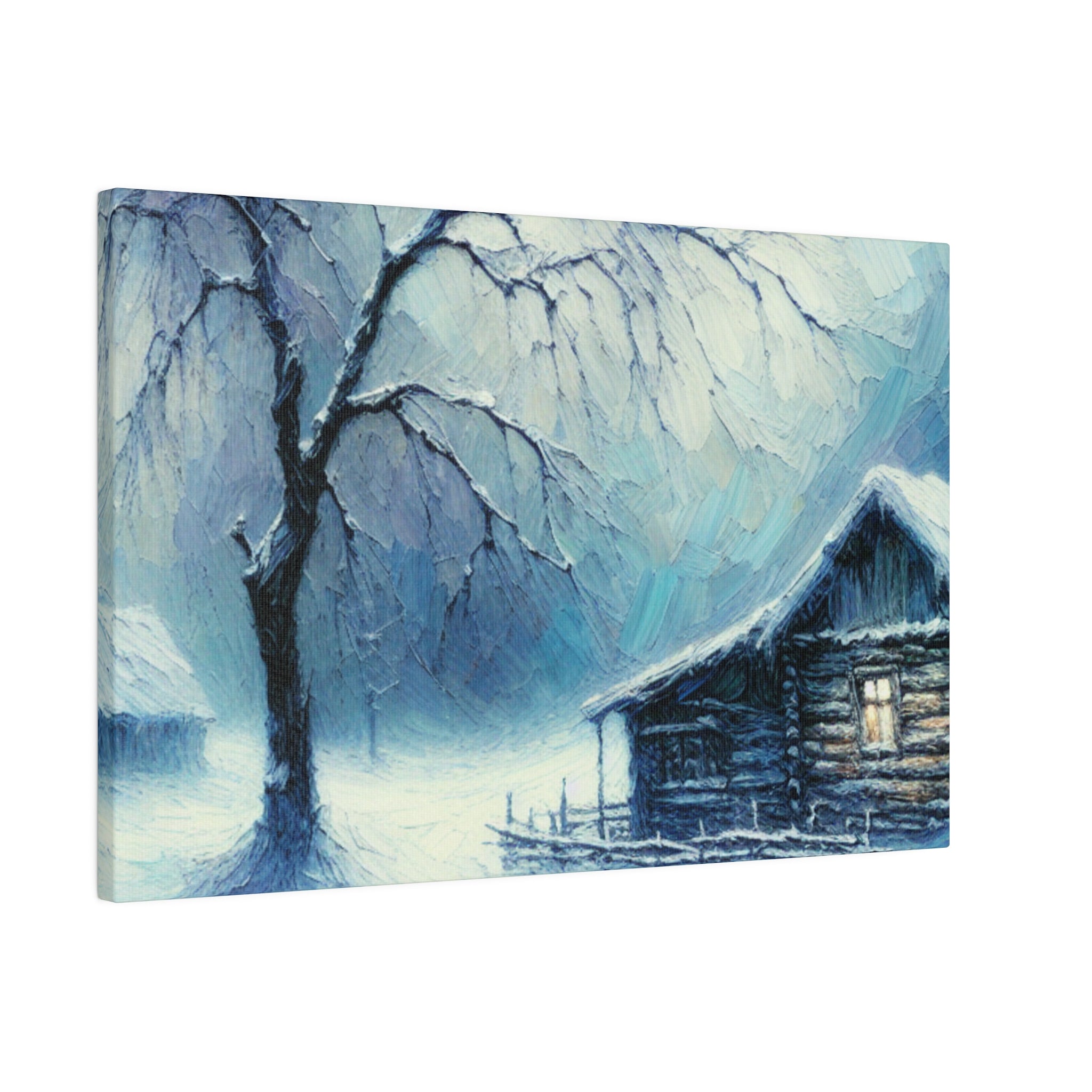 Snow Mystery of Yesteryears Winter Painting Canvas