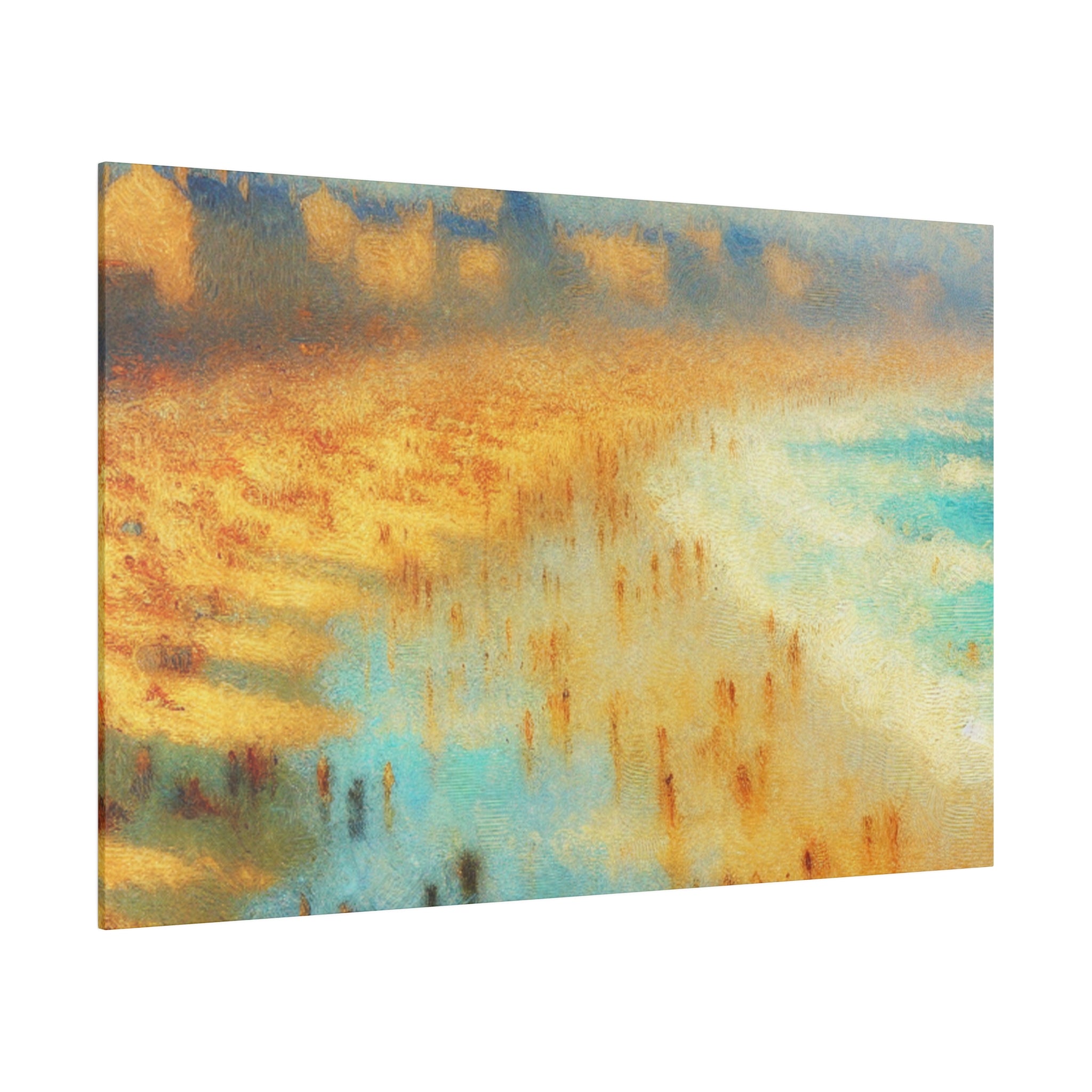 Seaside Reverie Vintage Impressionist Beach Painting Canvas