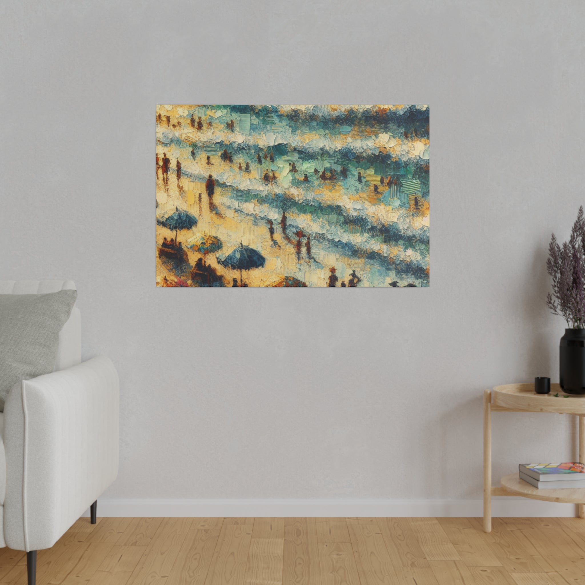 Sapphire Shores Beach Painting Canvas