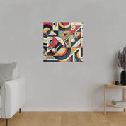 Abstract Pulsations Geometric Painting Canvas