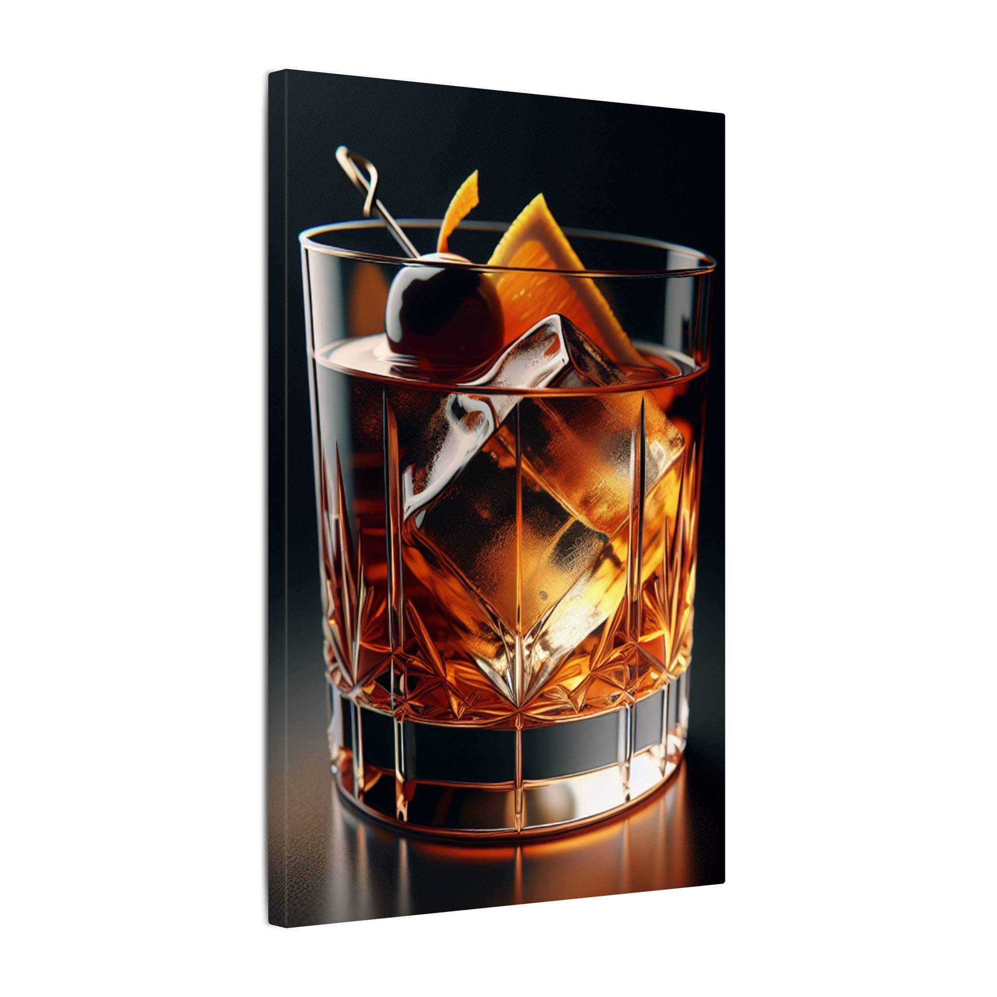 Old Fashioned Cocktail Modern Canvas