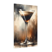 Espresso Martini Cocktail Abstract Canvas