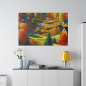 Autumn Embrace Radiance Fall Painting Canvas