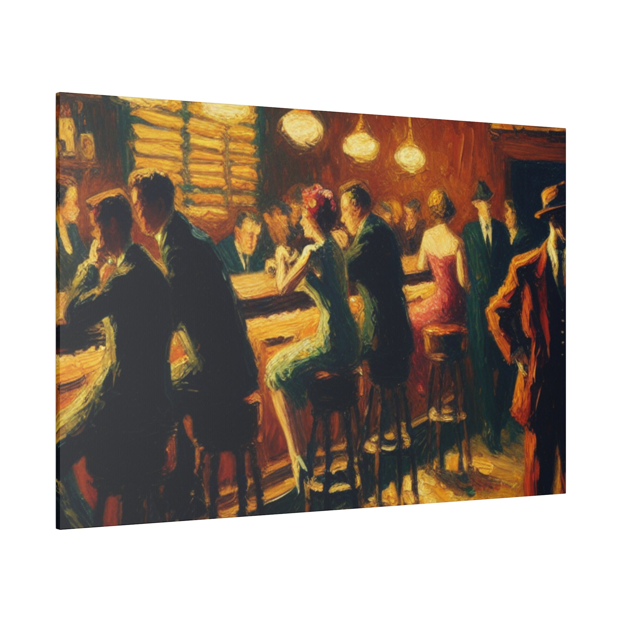 Liberty Pub 50s Reverie Retro Bar Art Canvas