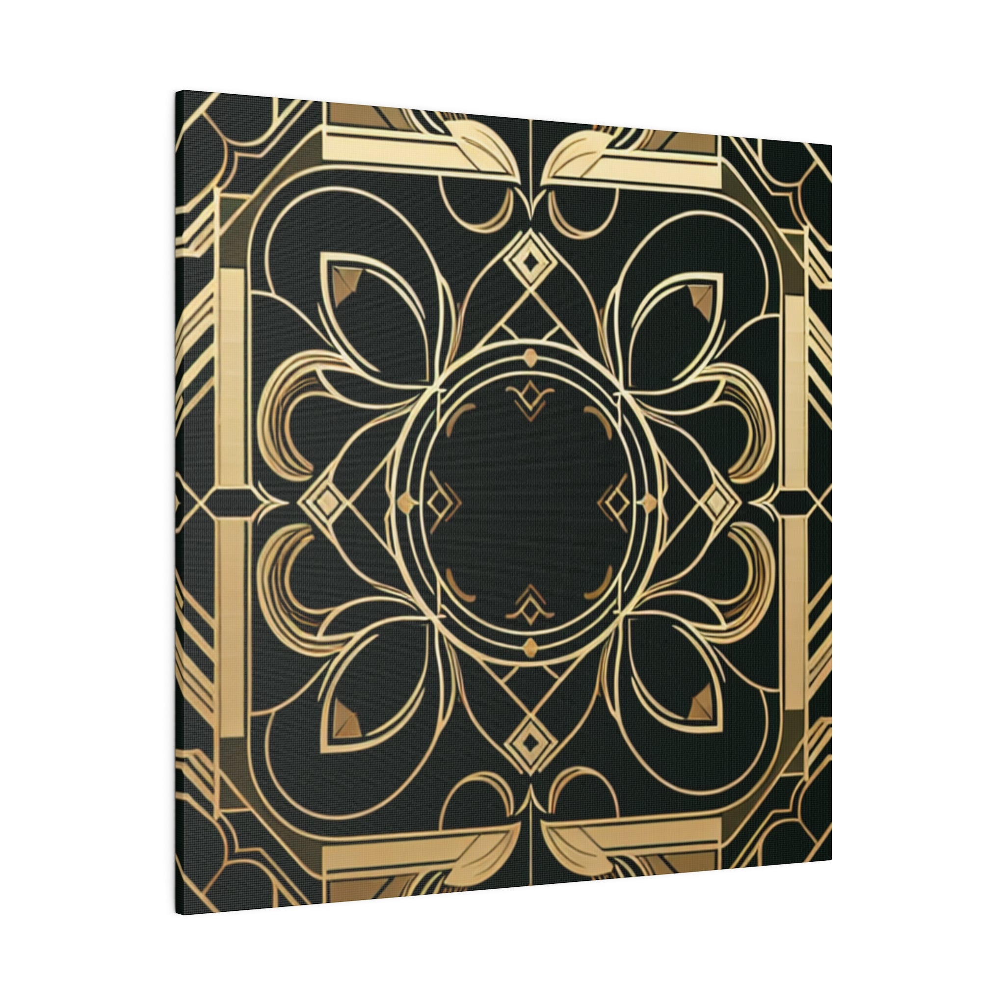 Deco Dazzle Elegance Pattern Art Deco Wall Art Canvas