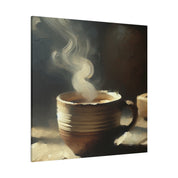 Aromatic Brew Impressionist Coffee Painting Canvas