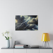 Tempest Heavens Masterpiece Lightning Painting Canvas