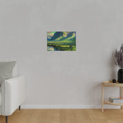 Lush Valleys Mountain Landscape Painting Canvas