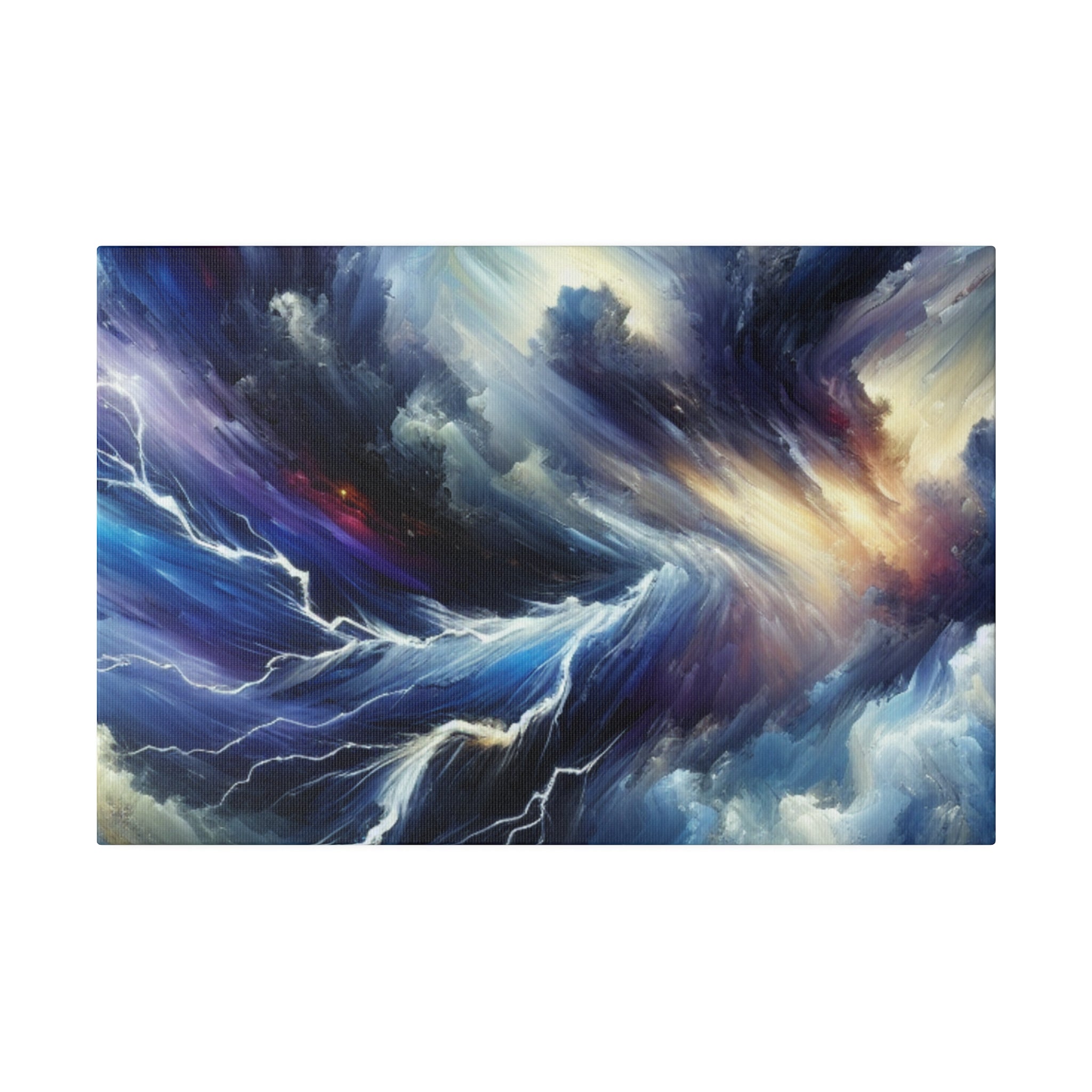 Tempest Heaven's Mirage Lightning Painting Canvas